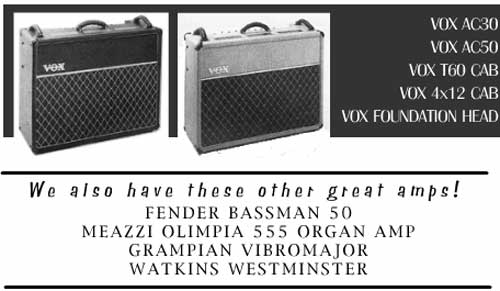 The Toerag amp selection